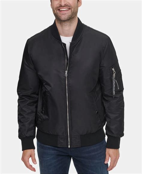 jaket calvin klein original|calvin klein bomber jacket men.